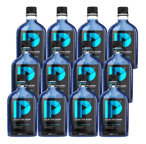 Loção Pós Barba Play Barber 240ml Menthol Refrescante 12 Und 0