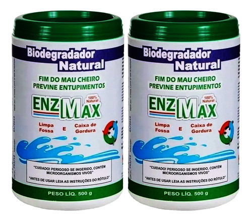 Enzmax Enzimas Limpa Fossa Séptica E Caixa De Gordura 1kg 0