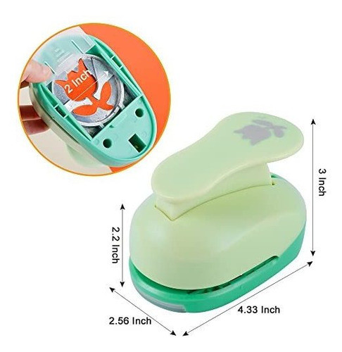 Perforadora Ucec 2 Pulgadas Con Forma De Tulipan - Verde 1