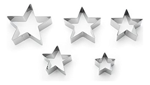 Cortadores De Galletas Estrella De Acero Inoxidable Fox Run, 0