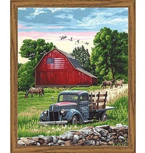 Pintura De Granja De Verano Kit De Pintura Por Numero 0