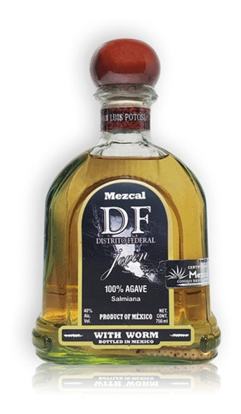 Distrito Federal Joven Mezcal Con Gusano 750ml México 0