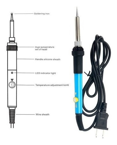 Eléctrico De 60w 110v 12 En 1 Kit De Soldador Con Lupa La Es 1