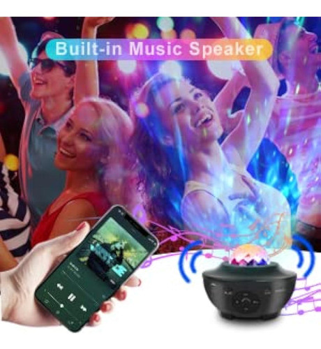 Proyector Galaxy Star Projector Con Bluetooth, Proyector De 1