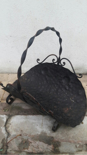 Antiguo Leñero Hierro, Decorado Impecable Sano. 0