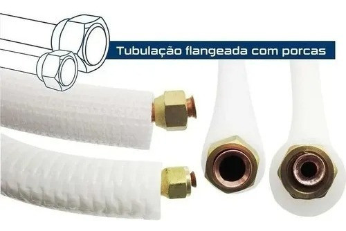 Kit 4 Metros De Tubo Cano De Cobre 5/8 Com Porcas Flangeadas 1