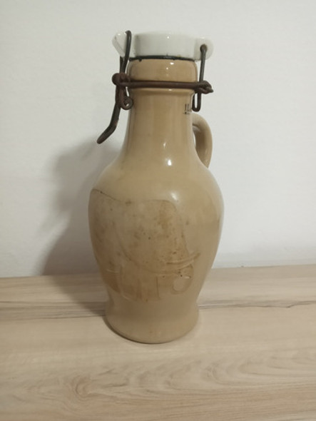 Antiguo Porron De Cerveza Inglesa Ceramica  Degress De 1 L 0