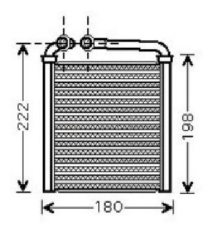 Radiador Calefaccion Vw Golf/passat Tiguan/scircco 2006= 1