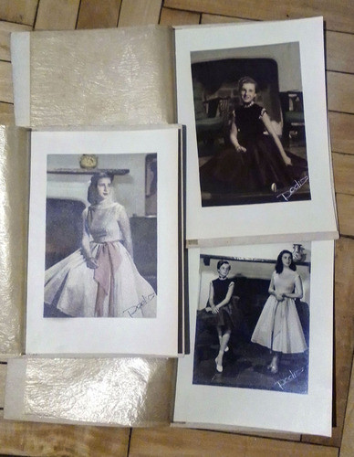 3 Fotos Vintage Coloreadas Mujeres Estudio Rodin Belgrano 1