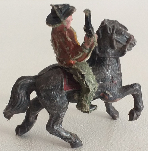 Cowboy Vaquero A Caballo Retro Vintage Soldadito Plastico 1