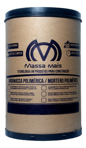Argamassa Polimérica Cola Blocos E Tijolos Massa Mais 40 Kg 0