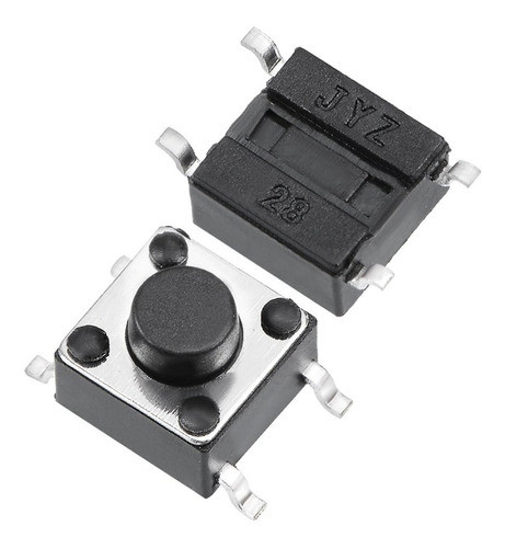 100 Pulsadores Smd Tact Switch 6x6x6 Electrónica Arduino 0