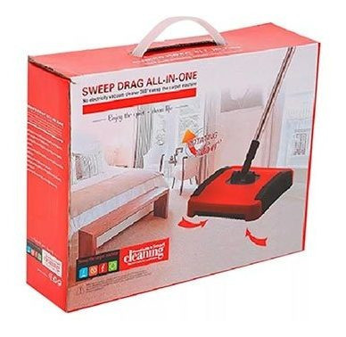 Barredora De Alfombras Manual 110x24x22 Color Rojo 1