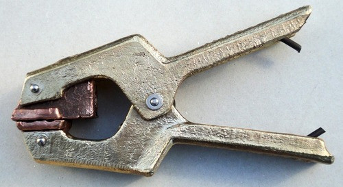 Pinza De Masa Bronce 600amp H600 Helictor Electrodo Soldador 0