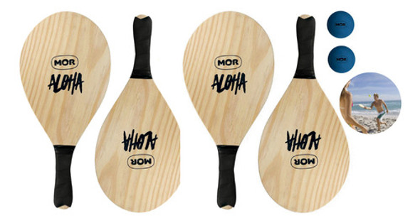 Kit Jogo Esportes Na Praia Frescobol Beach Tenis Praia Mor 0
