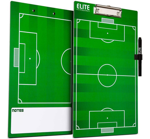 Pizarra Tactica Doble Cara Elite Clipboards Para Futbol 0
