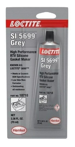 Silicona No Corrosiva Gris - 70 Ml Loctite 0