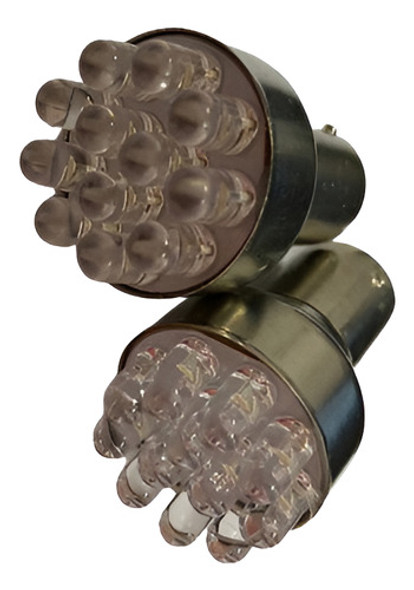 02 Pares Lampada De Re 12 Leds Branca Carro E Ganhe Brinde 0