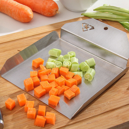 Espátula Para Pegar Frutas E Alimentos Picados Inox Escovado 1