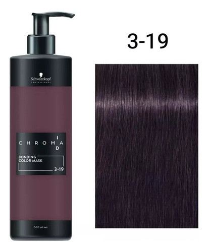 Chroma Id Mascarilla Bonding Color 500ml Schwarzkopf 3-19 1
