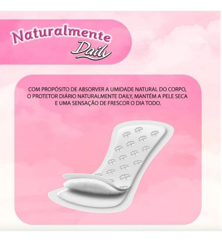 Kit 3 Unidades Protetor Diário Naturalmente Daily C/ 120 Un 1