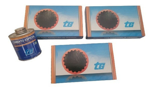 Combo Parches Camara Tg30/40/55 + Solucióncemento 250cc Tg 0