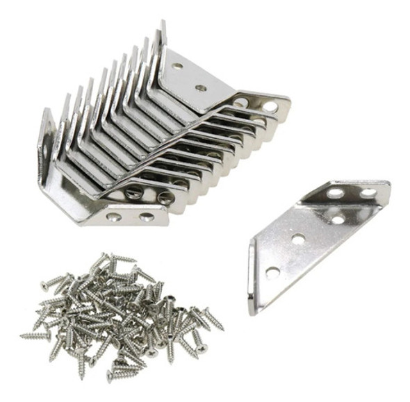 Conector De Canto De Móveis De Aço Inoxidável De 10 Peças Co 0
