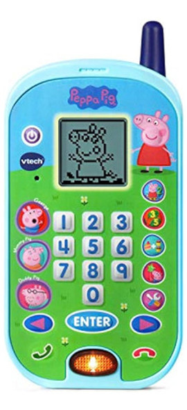 Vtech Peppa Pig Permite Chatear Aprendiendo Telefono Azul 0