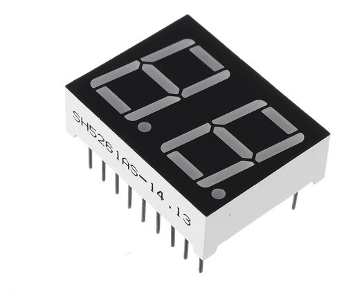X3 Display Led 2 Digitos 7 Segmentos Catodo Comun Rojo 1