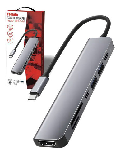 Adaptador Multifuncional Tipo-c 7 Em 1 Celular E Notebook 0