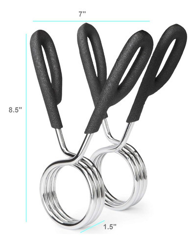 Collares De Resorte Marcy Para Barra De Peso Olímpico De 2 P 1