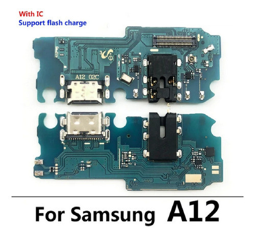 Placa Pin Usb Mic Carga Rápida Para Samsung A12 Sm- A125 1