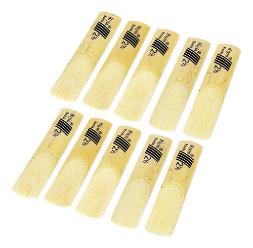 10 Pçs Palhetas Sax Soprano Força 2,5 Palhetas 0