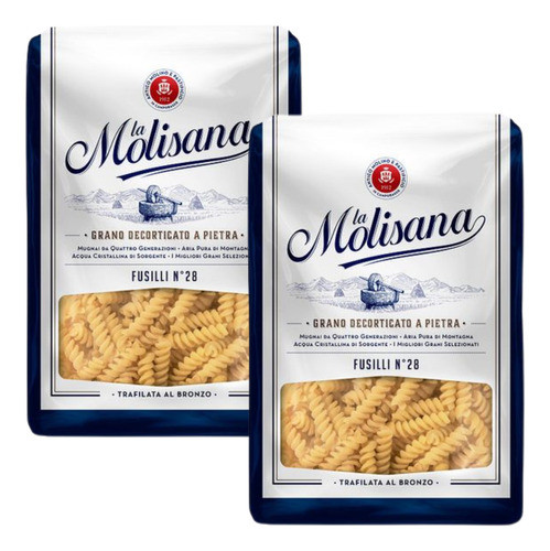 Fideos Fusilli La Molisana 500 Gr Origen Italia Pack X2 0