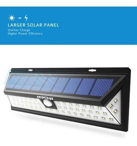 2 X Litom 54 Led Jardín Al Aire Libre Luz Accionada Solar Pi 1