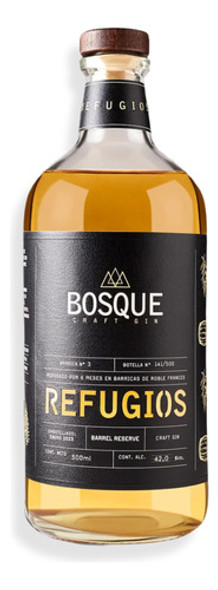 Bosque Refugios Craft Gin Barrel Reserve 500ml + Bolsa X4u 1
