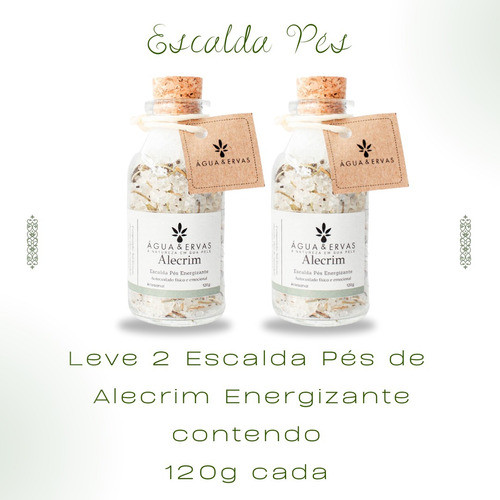 Kit 2 Vidros Escalda Pés Alecrim - Relaxante E Revigorante 1