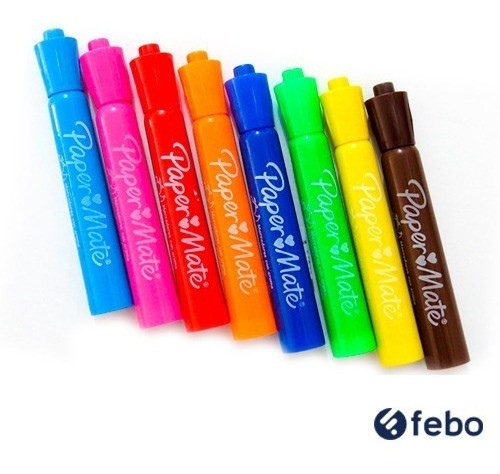 Marcadores De Colores Paper Mate Gruesos Perfumados X10 Febo 1