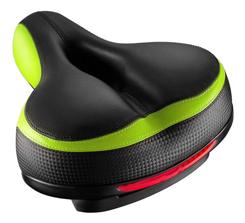 Asiento De Bicicleta Roguoo (negro Y Verde) 0
