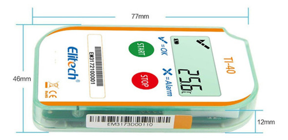 Indicador Electronico De Temperatura Ti-40 Elitech Uso Unico 1