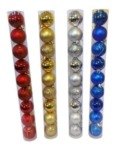 Chirimbolos Navidad 7cm Pack 12u Verde Todos Los Colores 0