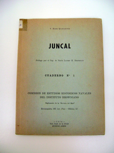 Juncal Cuaderno 1 Quartaruolo Guerra Naval Almte Brown Boedo 0