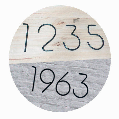 Números De Casa De Hierro 20 Cm X 4 Unidades 1