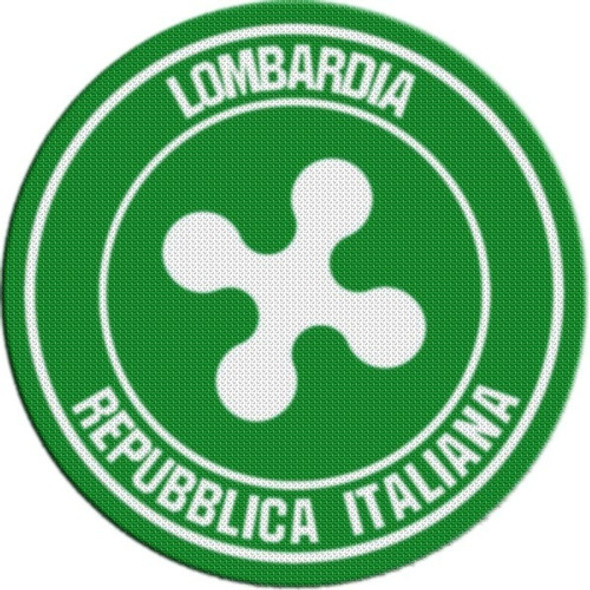 Parche Escudo Circular Italia Lombardia 0