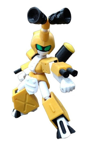 Medabots Metabee Articulado Figura Muñeco Pixelados_ 0