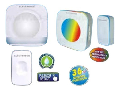 Timbre Musical Inalámbrico Digital 150 Metros Impermeable 0