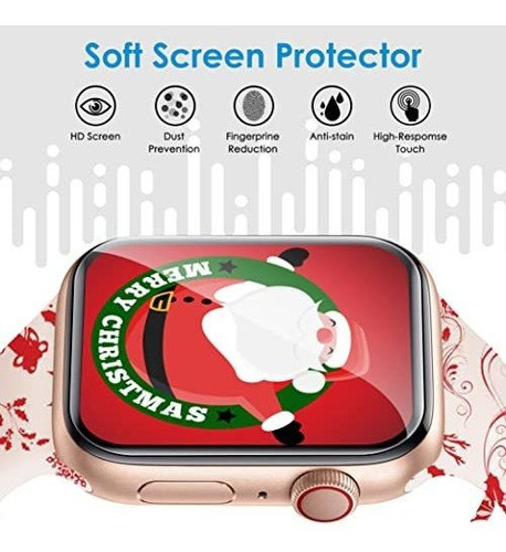 Protector De Pantalla Para Apple Watch De 40mm (6u) Uniqueme 1