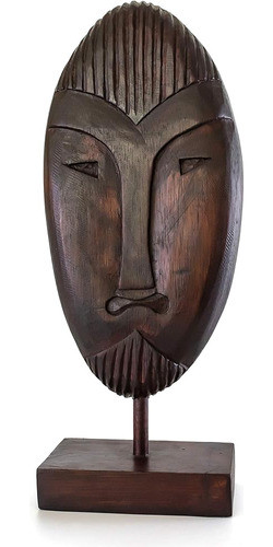 Colección G6 Escultura De Estatua Tribal Primitiva Hecha A M 0