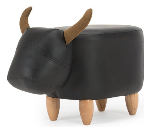 Banqueta Infantil Toro Con Pies De Madera 0