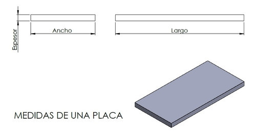 Placa Pvc-u, Rígido Color Gris Oscuro #5x1000x2000mm 1